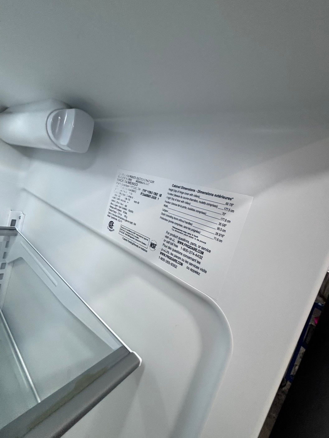 >*early July 4th sale🇺🇸36”frigidaire counter depth side by side door fridge  stainless steel w/ice water dispenser 36” #FRG24AAB