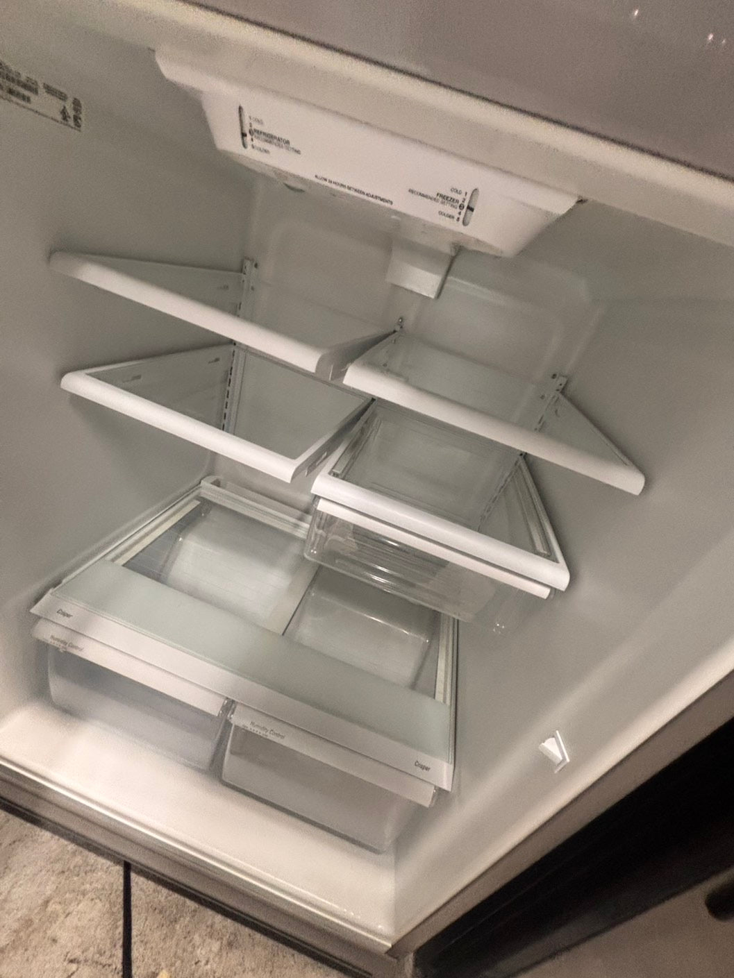 >Special🎈Whirlpool 33” Top freezer fridge in stainless steel color                 used-refurbished #RFZA213B