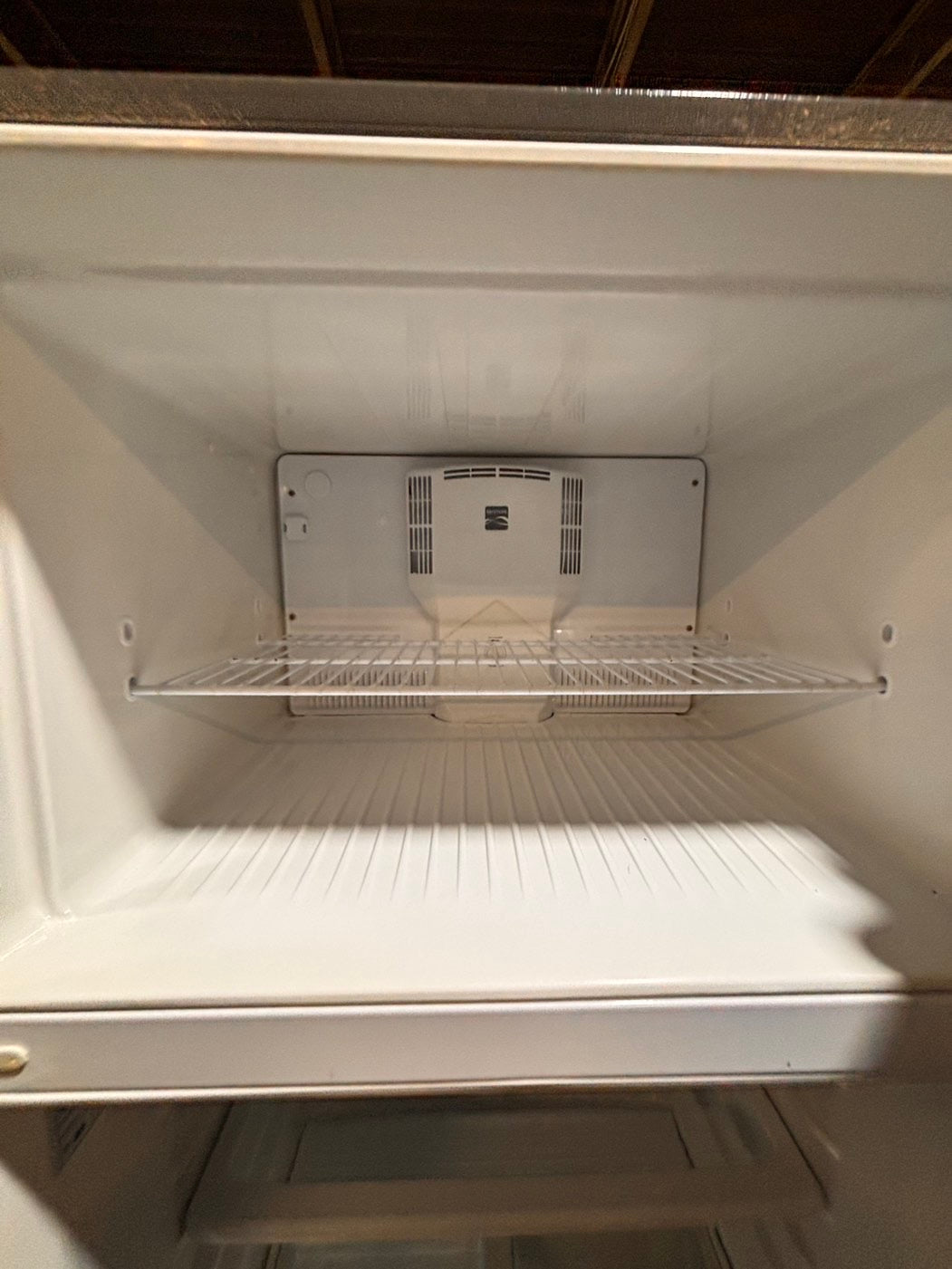 >*kenmore 33” Top freezer fridge   ,stainless steel. used-refurbished #RTKE91B