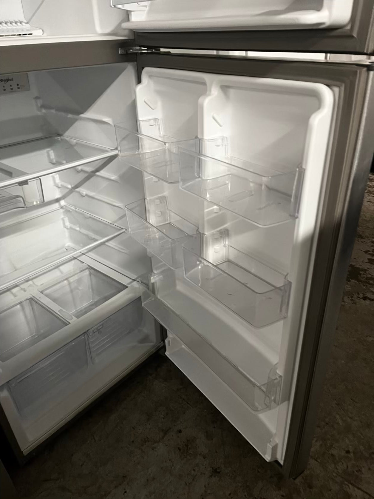 Whirlpool 28”top freezer refrigerator stainless steel 28" counter depth #RF394678B