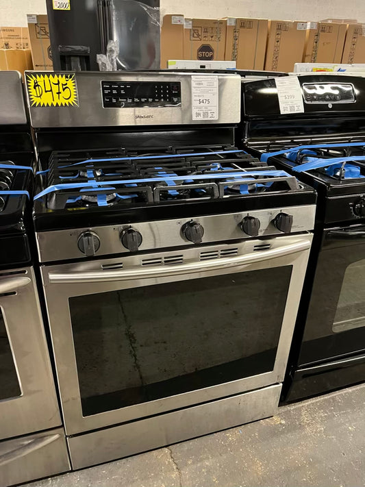 - Samsung Gas range 5 burner convection bake roast broil dehydrate self clean Refurbished 30" #GR219UB