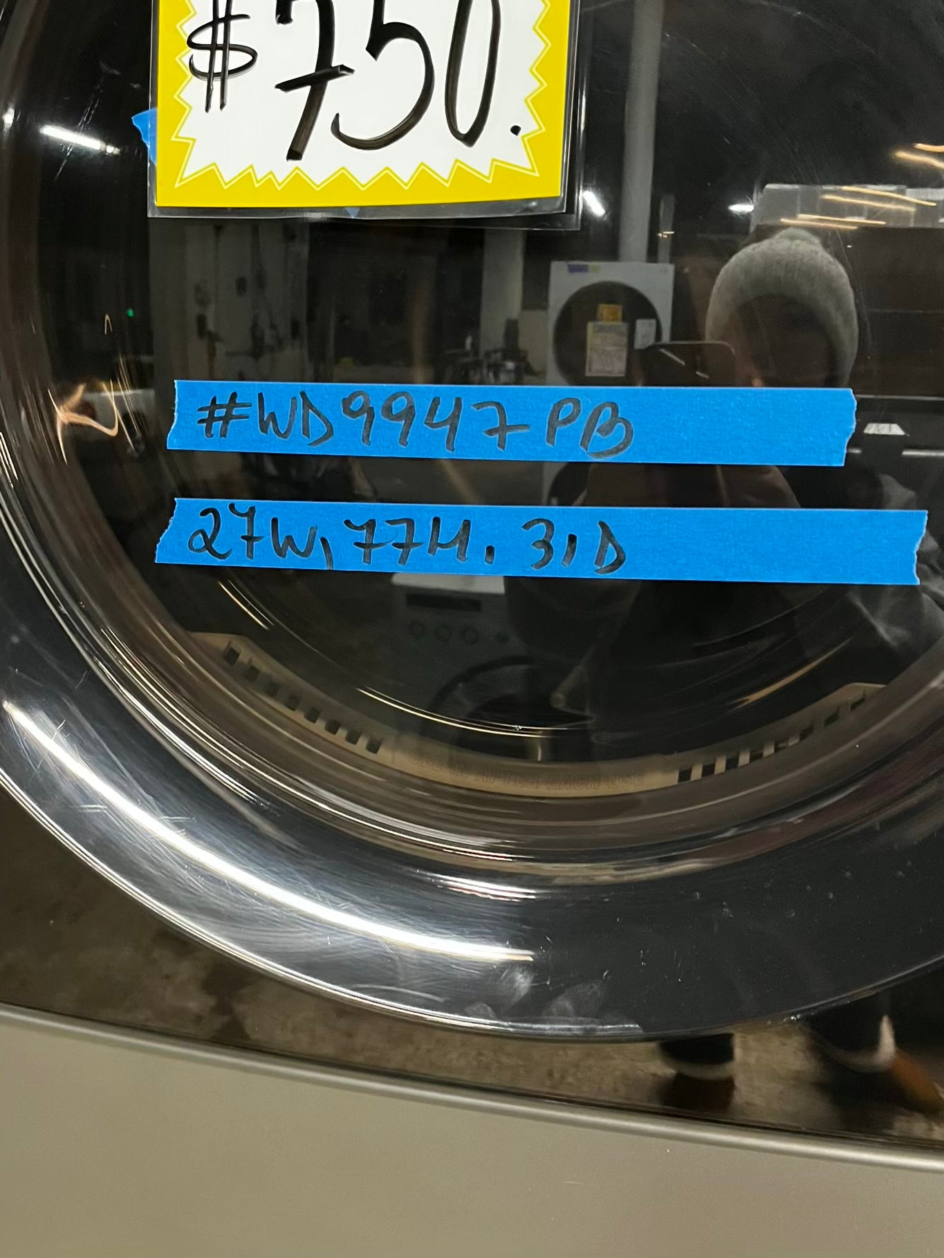 • Kenmore washer 4.5 cu ft & dryer 7.5 cu ft set electric 220v front load stackable or side by side - sensor dry He in champagne #WD9947PB