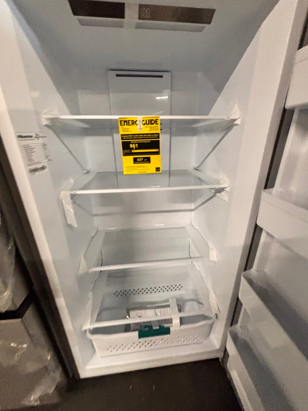 Open box 📦 Hinsense 33 1/2 in. 17cu. ft. Garage Ready Freezer in stainless steel with Temperature Alarm ENERGY STAR #FZ17FCB