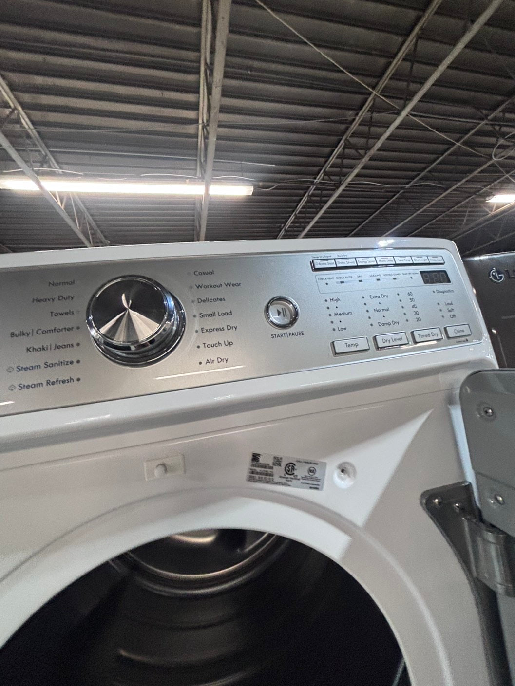 >*special🔥used great condition 29”refurbished kenmore washer & dryer set white color ,electric front load jumbo size stackable or side by side stainless steel drum 29" #WKM5S9B