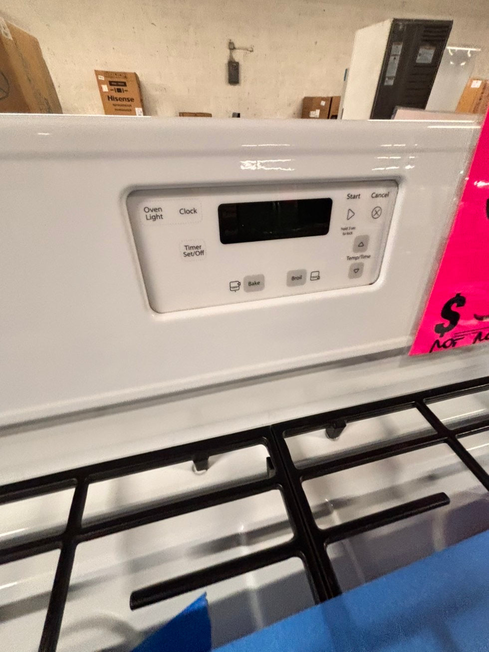 >special 🔥Whirlpool Gas stove convection oven  4 Burner broil & bake 30” white used-refurbished #AW11AB