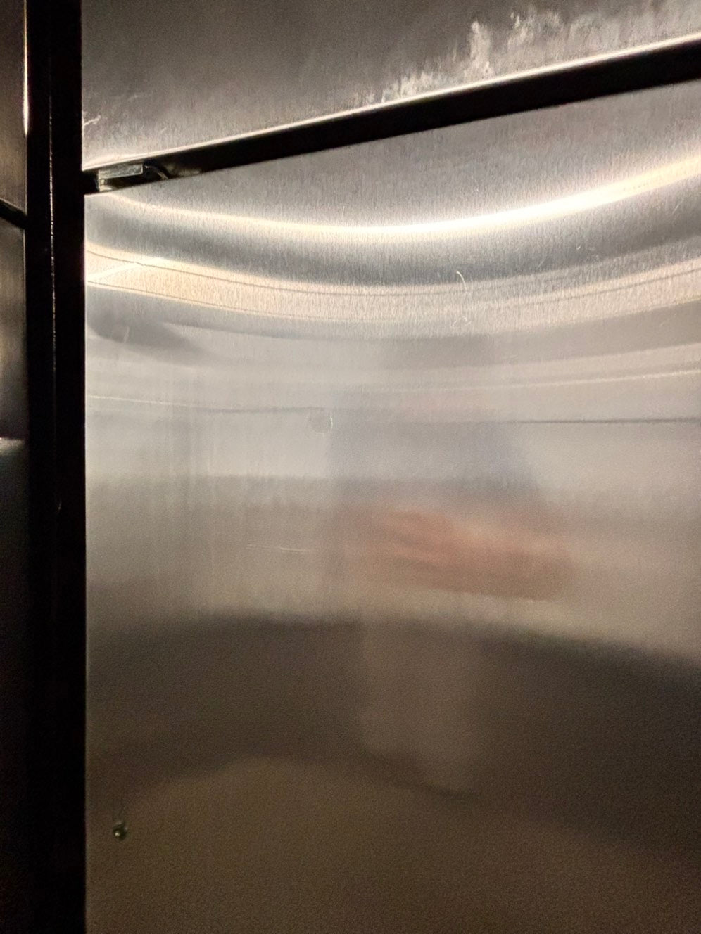 >Whirlpool 30” top freezer fridge stainless steel used-refurbished #RF117B
