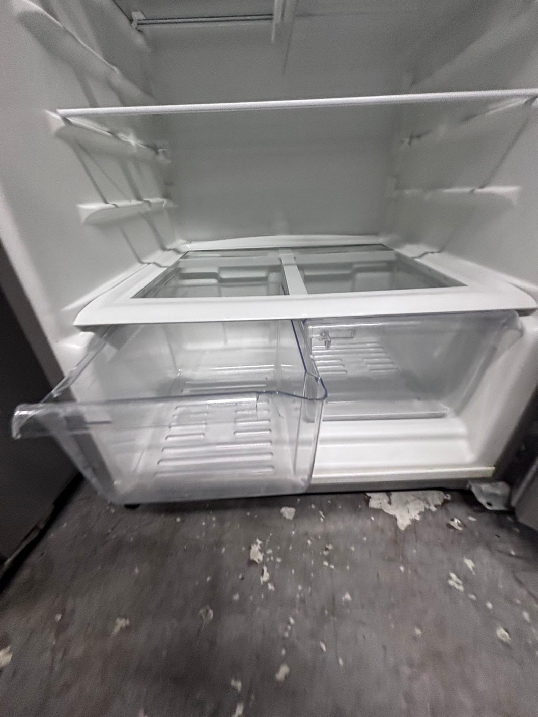 >*28” whirlpool top freezer fridge stainless steel  used-refurbished #FFSA3RB