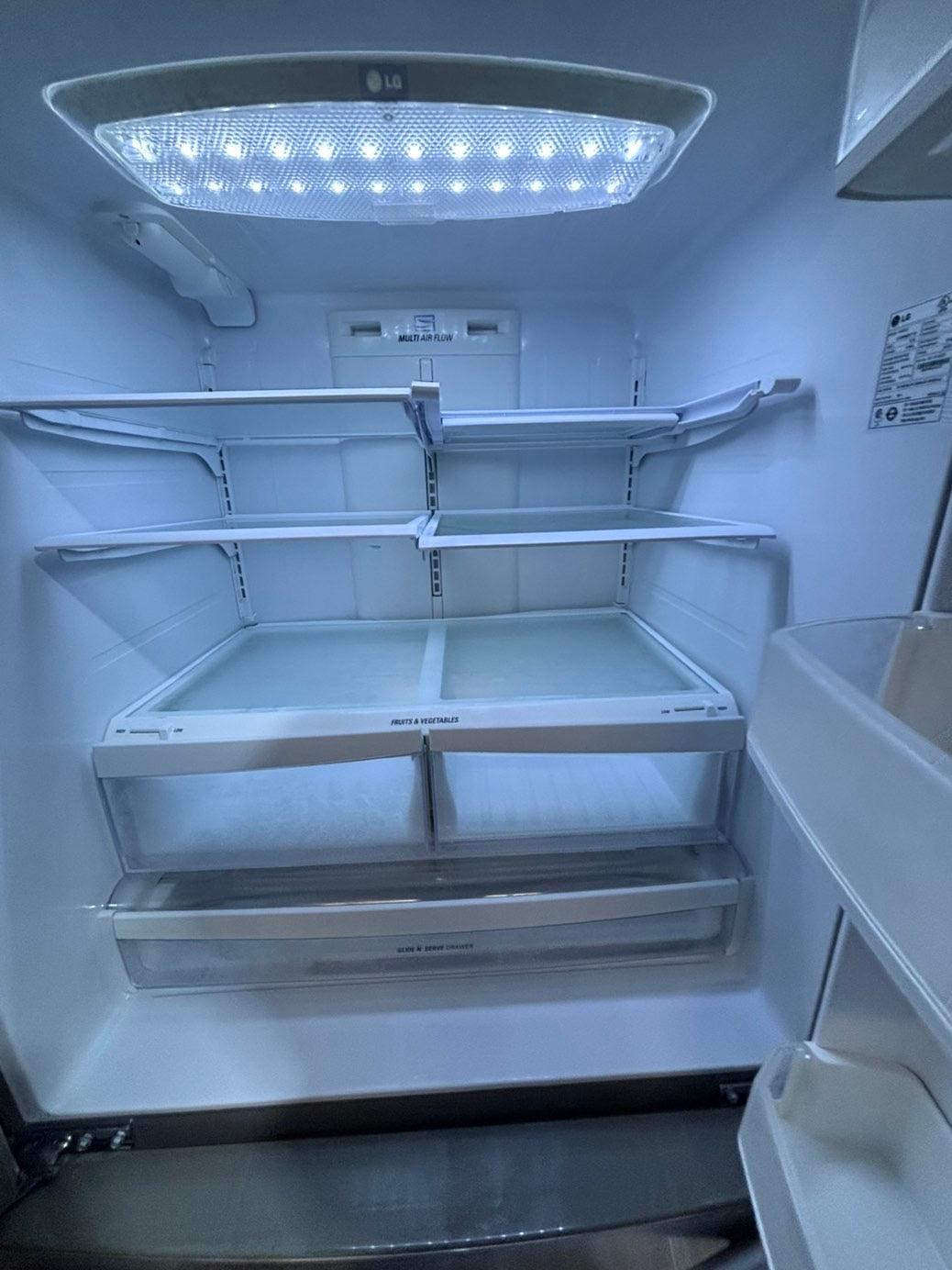 >* special 🔥used-Refurbished LG 36”w x69h x 29 depth refrigerator stainless steel w/ice & water dispenser 36 “ #LGDS73B