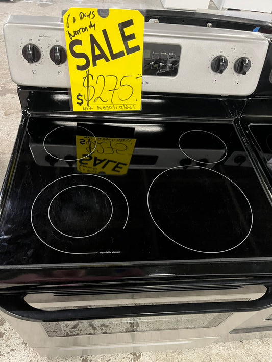 =🌪️🥳on sale ‼️Frigidaire glass top electric range 220v 5 burner stainless steel warm zone bake broil Refurbished fast boil 30" #ELP12B