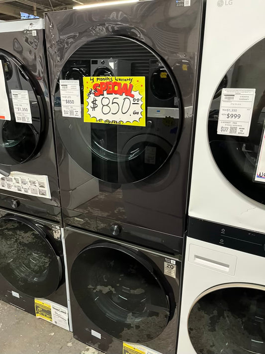 Open Box 📦 | Scratch & Dent Samsung bespoke WashTower GAS Single Unit Al Front Load Washer 4.6 cu ft & Dryer 7.6 cu ft 27" in #WD631FB