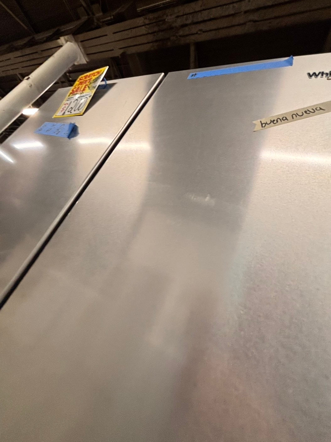 >special🎈New open box 📦 costumer return whirlpool- 23 cu. ft. Counter depth 19.4 cu. ft. Counter Depth French Door Refrigerator in Fingerprint Resistant .. #RWVYY41B