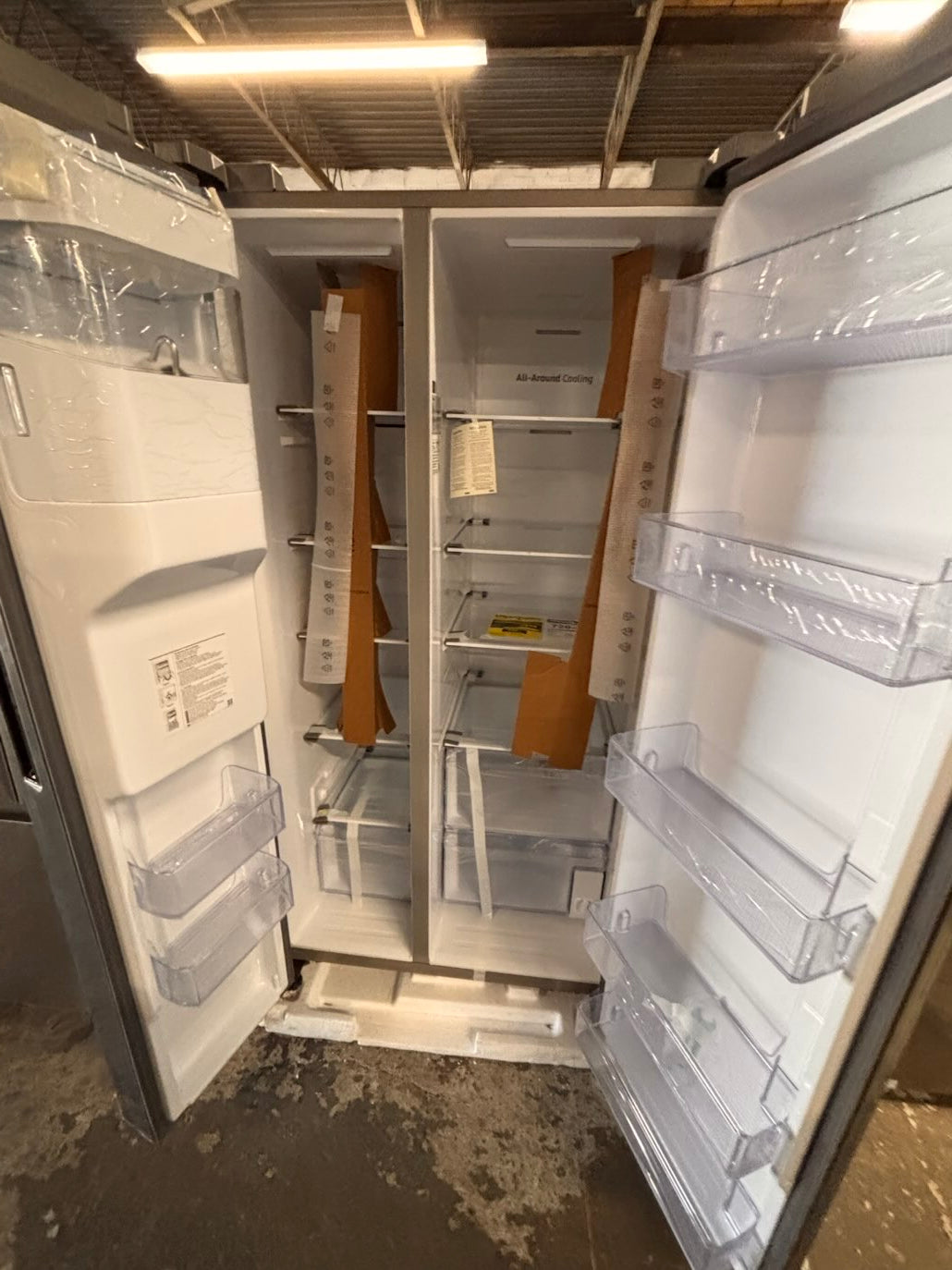 }}New open box 📦 Samsung - 26cu. ft. Side-by-side full size fridge Stainless Steel
#FS26AGTB