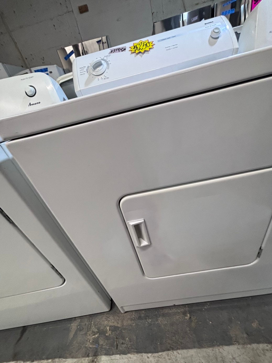 >*kenmore flat back side x side extra large capacity electric 220v dryer  29” wide 26”in Depth ,used -Refurbished #EDFW35B