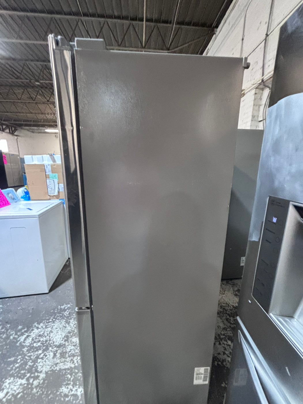 >>36” x69h 24”depth LG  French door Refrigerator counter depth stainless steel w/ ice water dispenser great condition 36" used-refurbished #KVVS24B