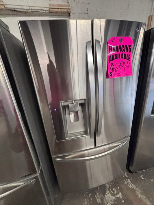 >LG French door Refrigerator counter depth stainless steel w/ ice water dispenser 36" #RTA24B