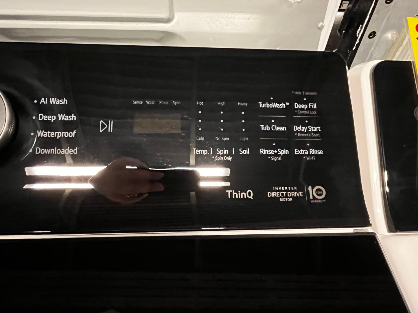 ~ Open Box 📦 - scratch & dent 5.5 cu. ft. Mega Capacity Smart Top Load Washer with Impeller, EasyUnload™ & AI Sensing & 7.3 cu. ft. Ultra Large Capacity Rear Control Electric Dryer with LG EasyLoad™ Door - stock number #WD8853NB