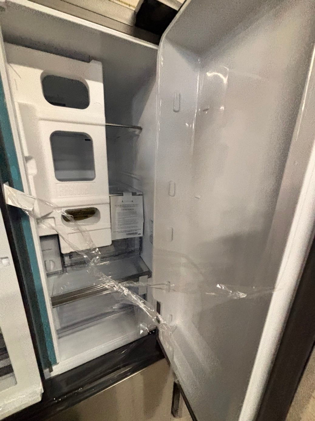 >special🎈new open box Mega Capacity Standard Depth 3-Door French Door Refrigerator in Stainless Steel 
#RSS334B 36” in