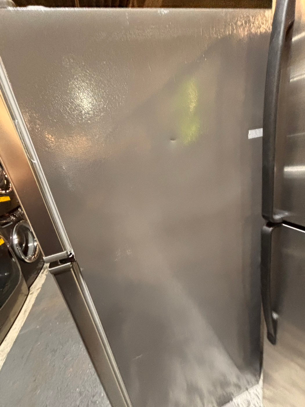 >*kenmore 33” Top freezer fridge   ,stainless steel. used-refurbished #RTKE91B