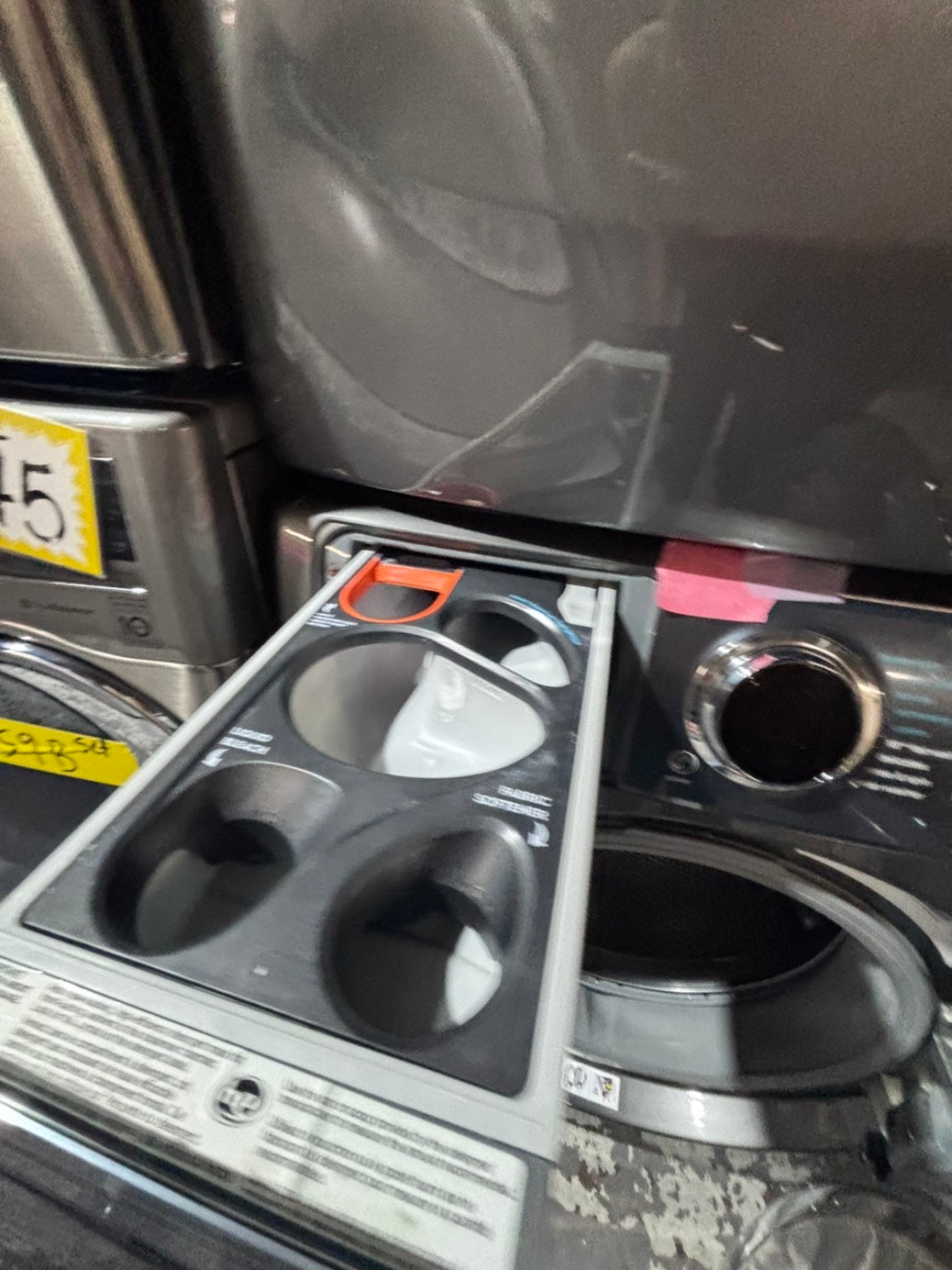 >* special 🔥Electrolux large capacity washer & dryer set electric 220v front load stackable or side by side - sensor dry in gray  #ELR9SET