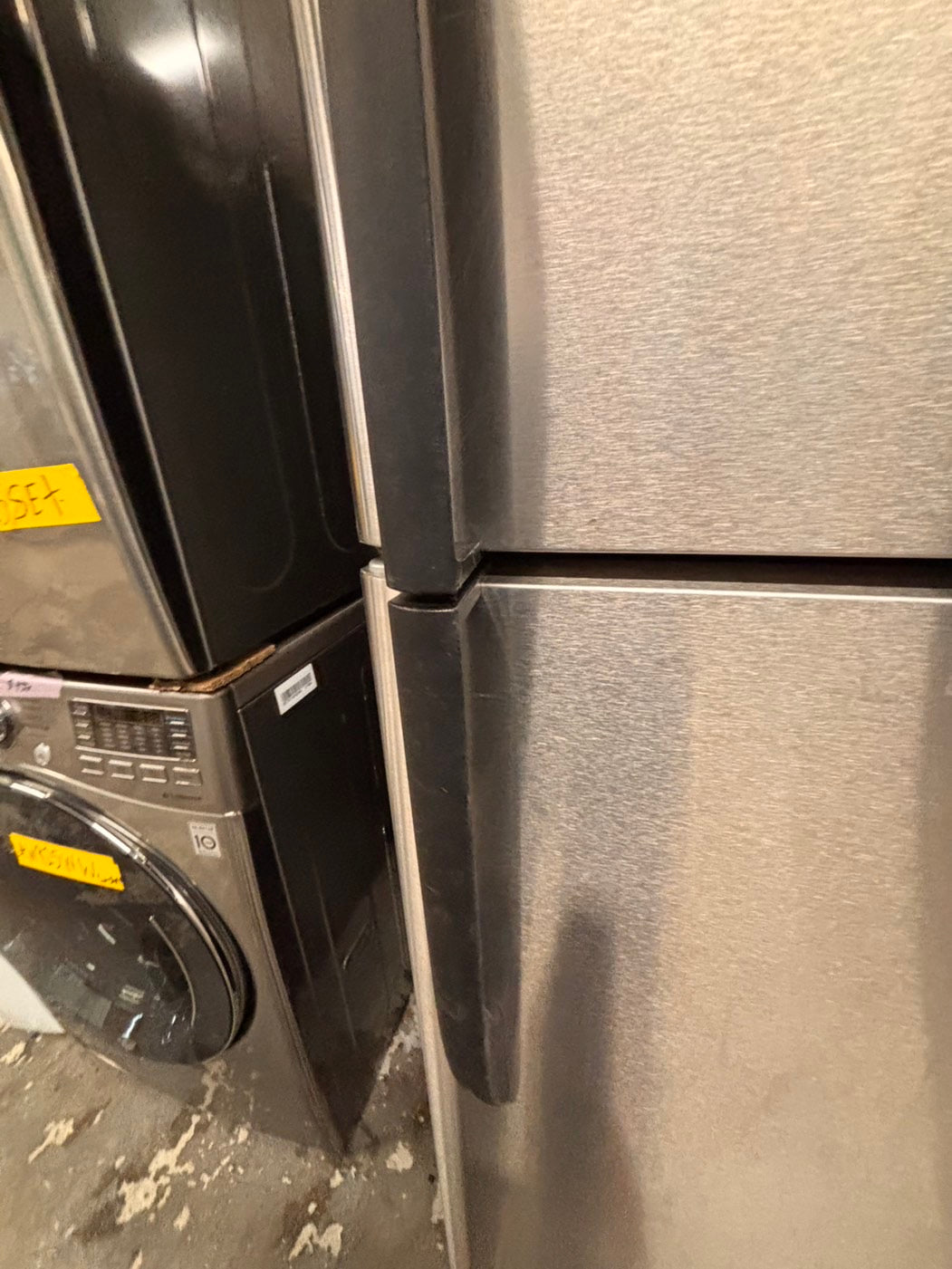 >*frigidaire  top freezer refrigerator stainless steel used-refurbished 30"x 681/2h #RF21ZRB