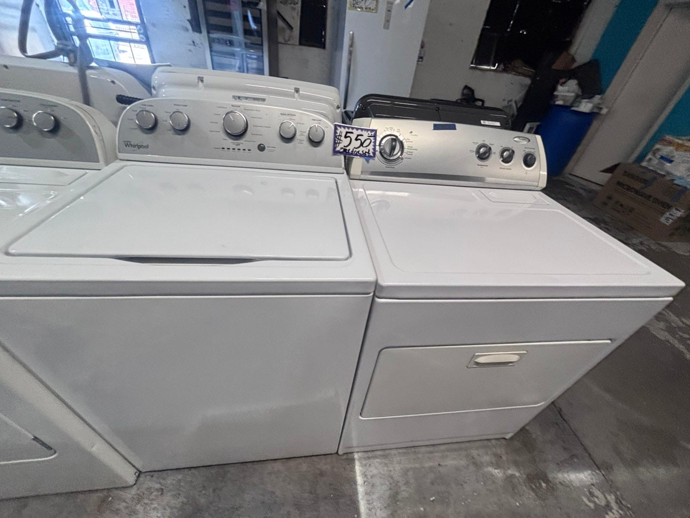 >>whirlpool top load washer large capacity with removable agitator  & electric dryer 220v mix & match set top load side by side #MTLQW5B
