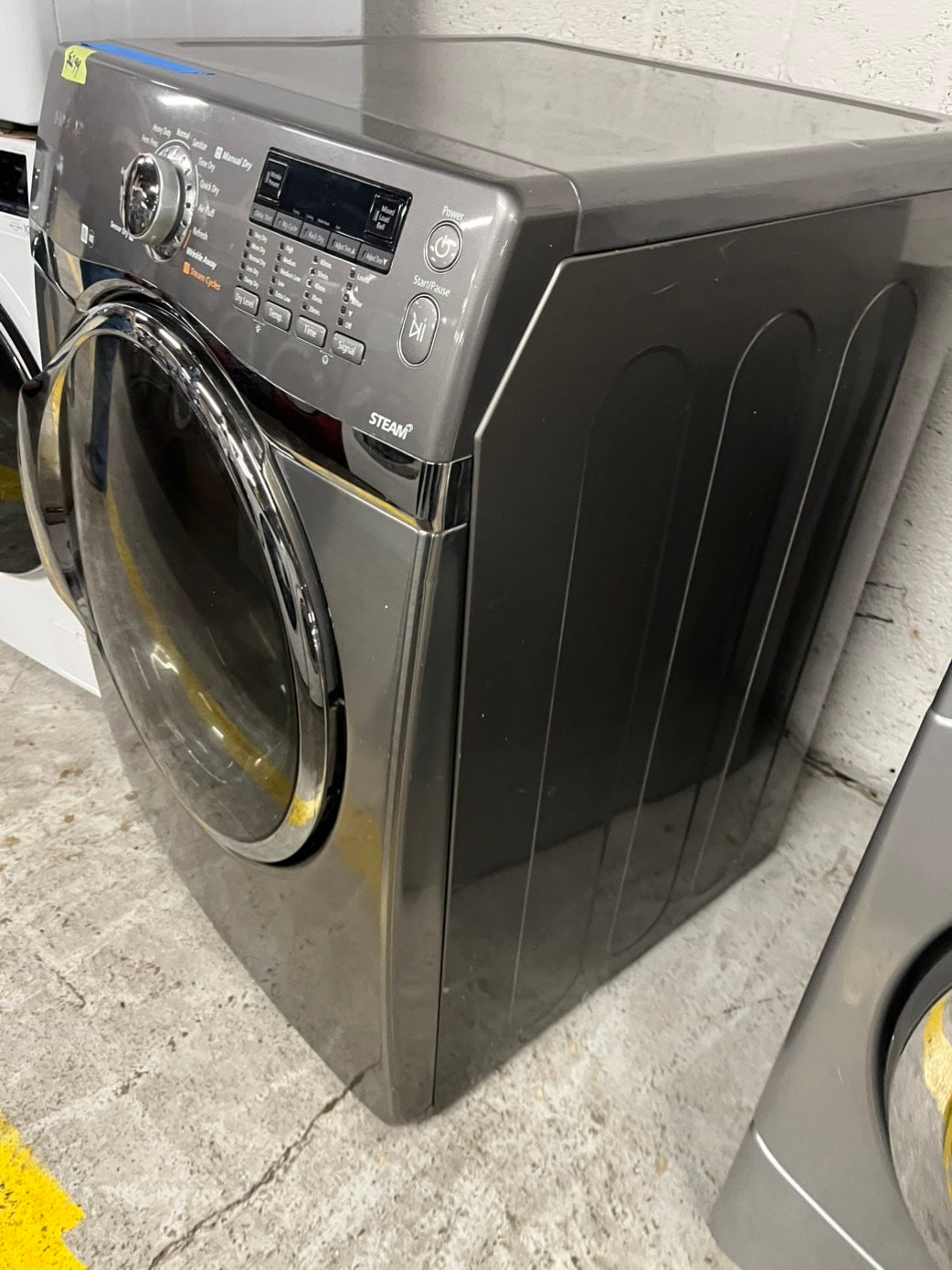- 📢black Friday sale 🦃 Samsung Sensor dry steam electric 220v dryer front load stainless steel drum 7.5cu.ft. large capacity  27" silver #EDL21MB