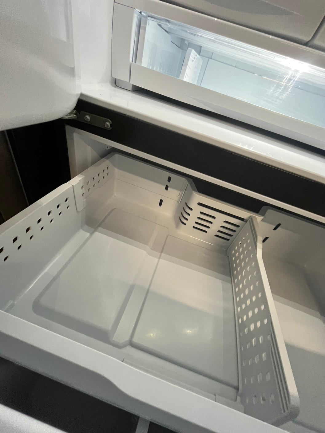 *🔥Black Friday Deal🔥Used | Refurbished GE 36” French door refrigerator slate color w/ice water dispenser 36" stock number #RFGP23PB