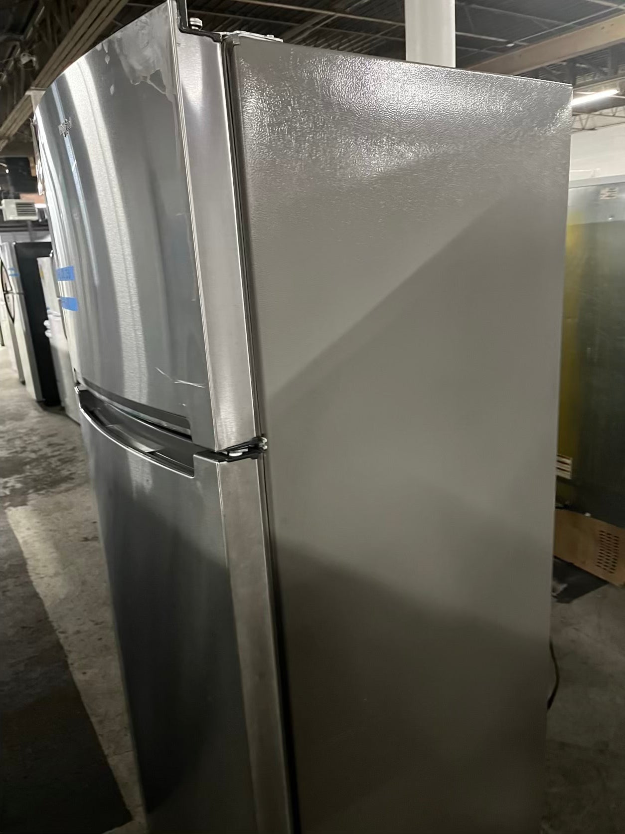 Whirlpool 28”top freezer refrigerator stainless steel 28" counter depth #RF394678B