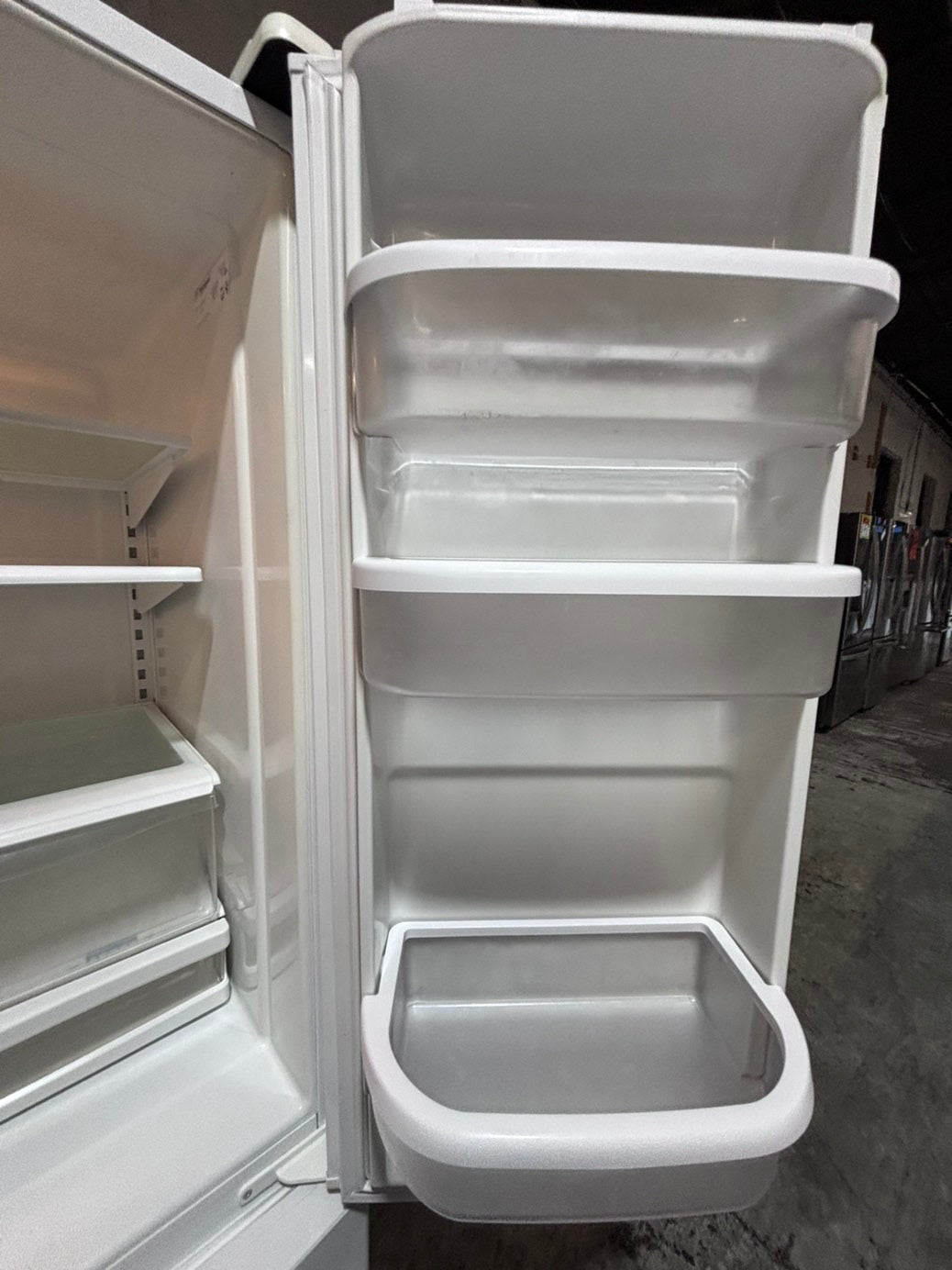 >* special🔥used-Refurbished Whirlpool white 36”w x69h x 29.1/5 depth refrigerator w/ice maker inside 36 “ #FDW4U3B