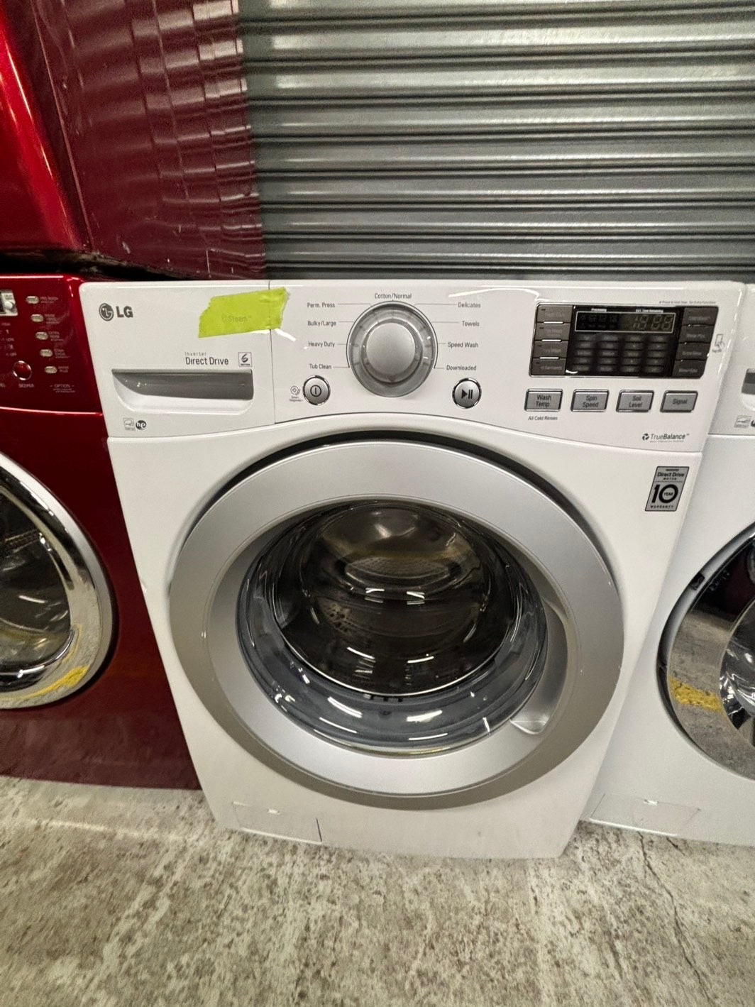 -📢black Friday sale 🦃 LG front load steam washer 4.5cu.ft large capacity stainless steel drum used-refurbished #FWLG15B