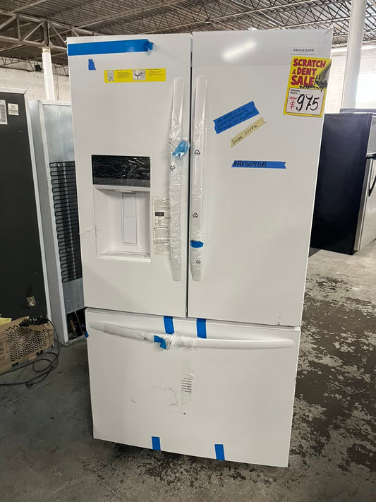 Open Box 📦 | scratch & dent Frigidaire French door refrigerator w/ice water dispenser in white 36" #RF504DB
