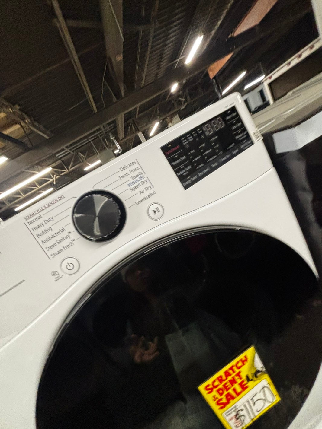 >LG new Open Box 📦 Scratch & dent mix & match 4.5 cu. ft.  Large Capacity Front Load Washer -& 7.4 cu. ft. Large Capacity Front Load Electric Dryer - White mix & match Set / stock number #WDB4AB