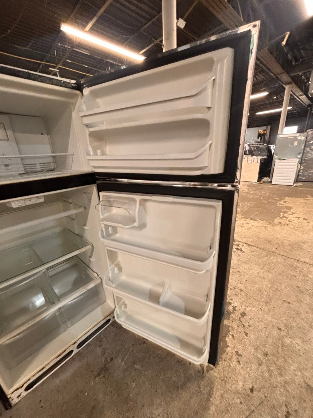 >*SALE🔥🔥frigidaire 30”18cu.ft -top freezer refrigerator working 💯 stainless steel color -used refurbished 30”  #TB4RYCB