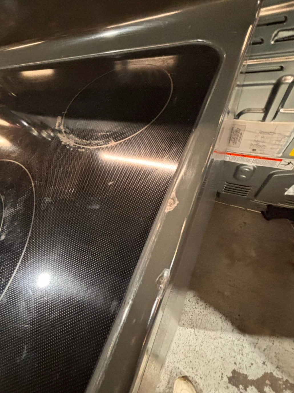 }} special🔥GE  electric 220v glass top range bake Broil roast self clean oven slate-color working 💯  with warranty ! 30" used-Refurbished #GTA1S1B