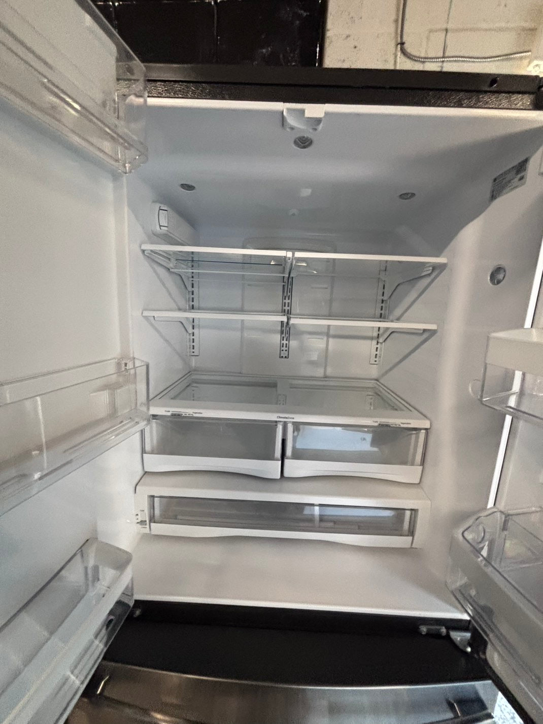 >GE 36” French Door Refrigerator Super-Capacity with ice maker & water dispenser ,used-refurbished #GE50PSB