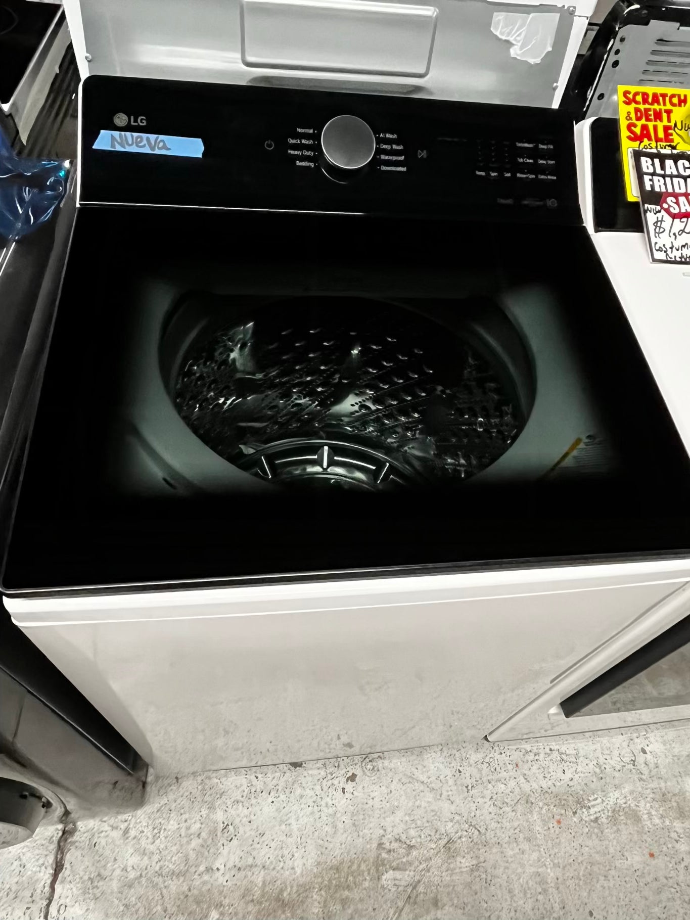 ~ Open Box 📦 - scratch & dent 5.5 cu. ft. Mega Capacity Smart Top Load Washer with Impeller, EasyUnload™ & AI Sensing & 7.3 cu. ft. Ultra Large Capacity Rear Control Electric Dryer with LG EasyLoad™ Door - stock number #WD8853NB