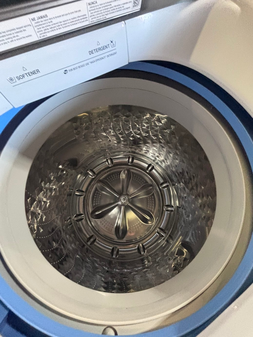 >>samsung mix & match white  top top load washer large capacity & dryer set electric 220v side x side top load stainless steel drum white color used-refurbished #WDS6YB