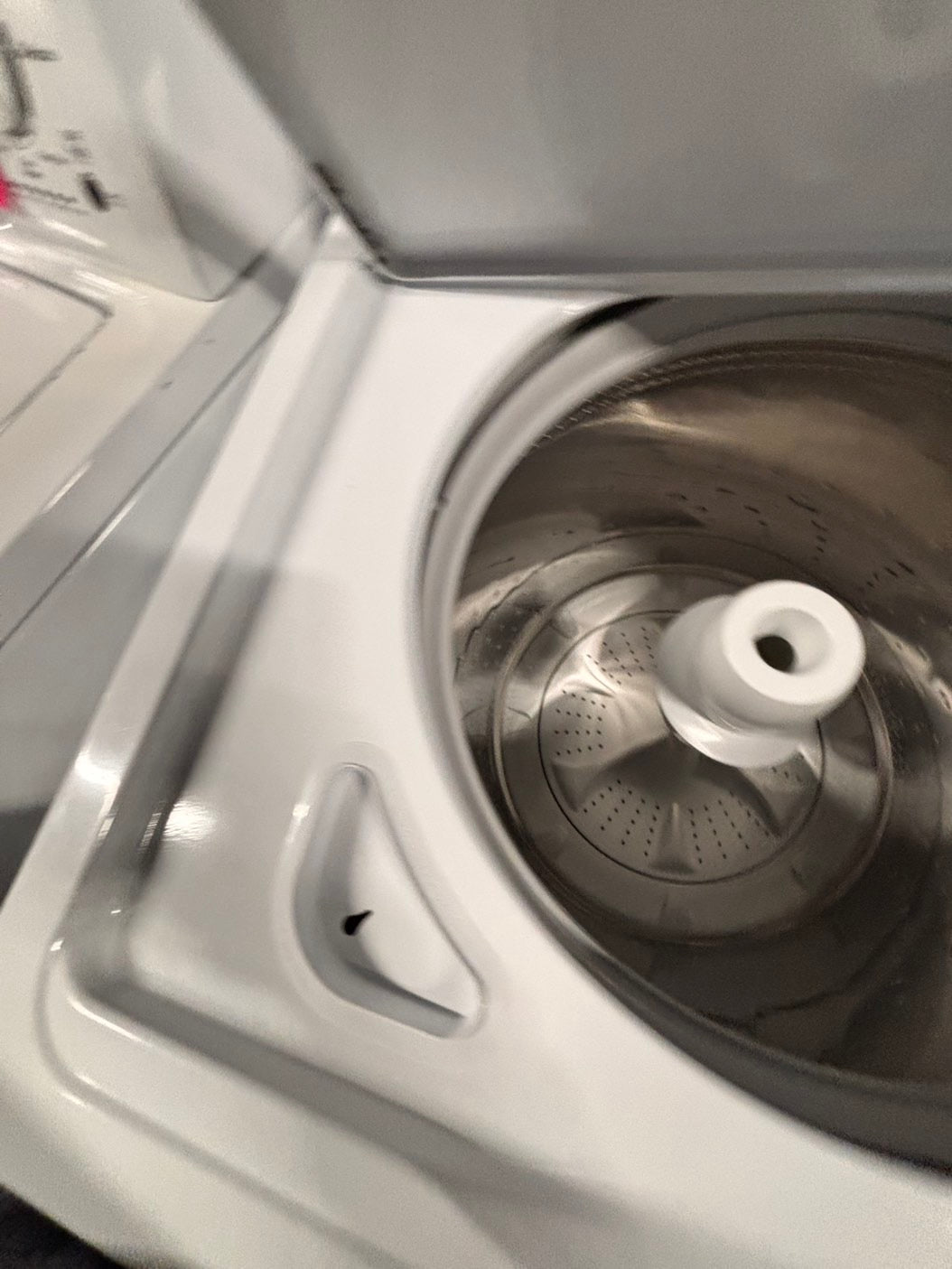 >Whirlpool Top load washing machine w agitator stainless steel drum 27" used-Refurbished #WFBZ23B