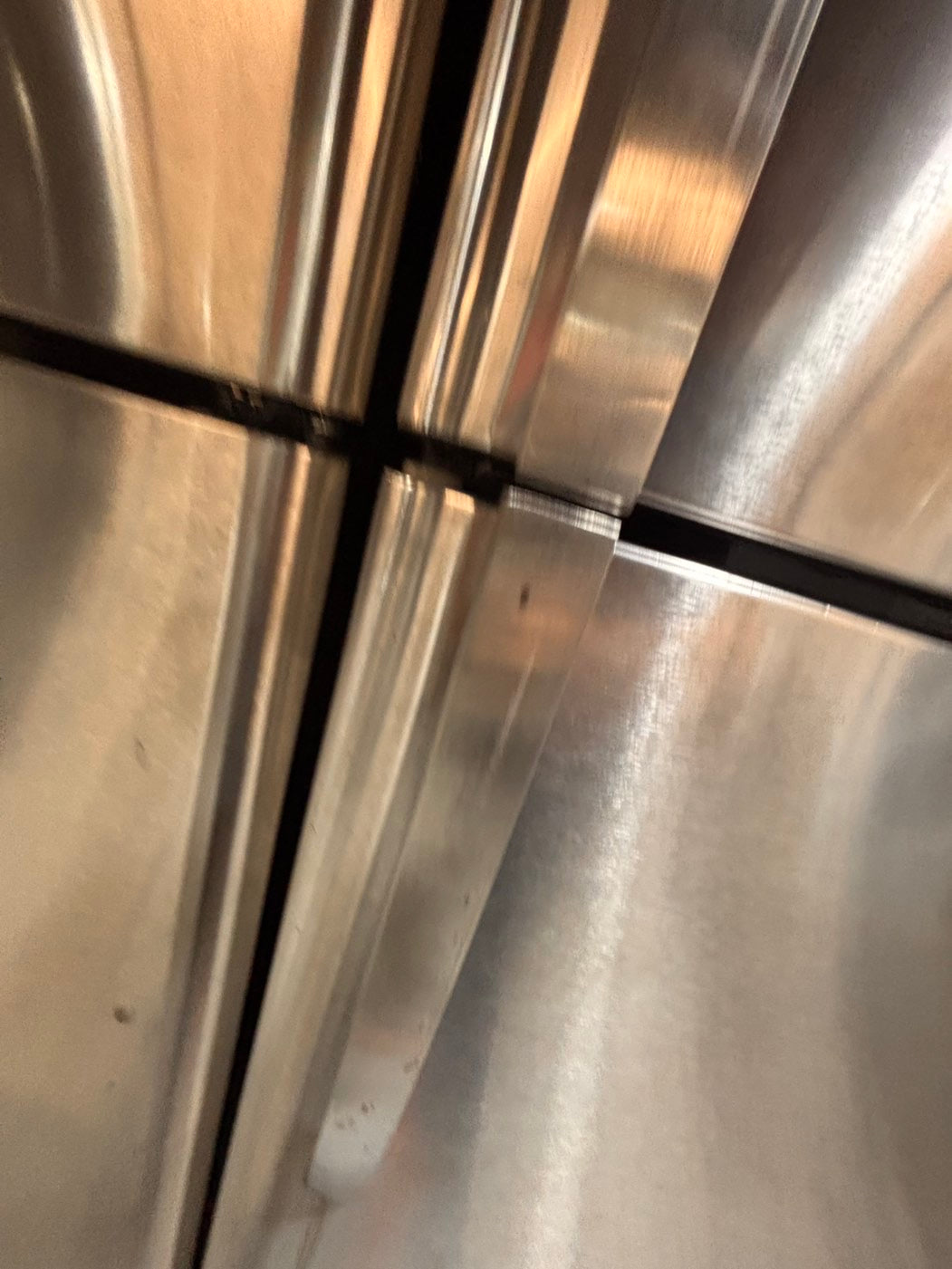 >*frigidaire  top freezer refrigerator stainless steel used-refurbished 30"x 681/2h #RFF21RB
