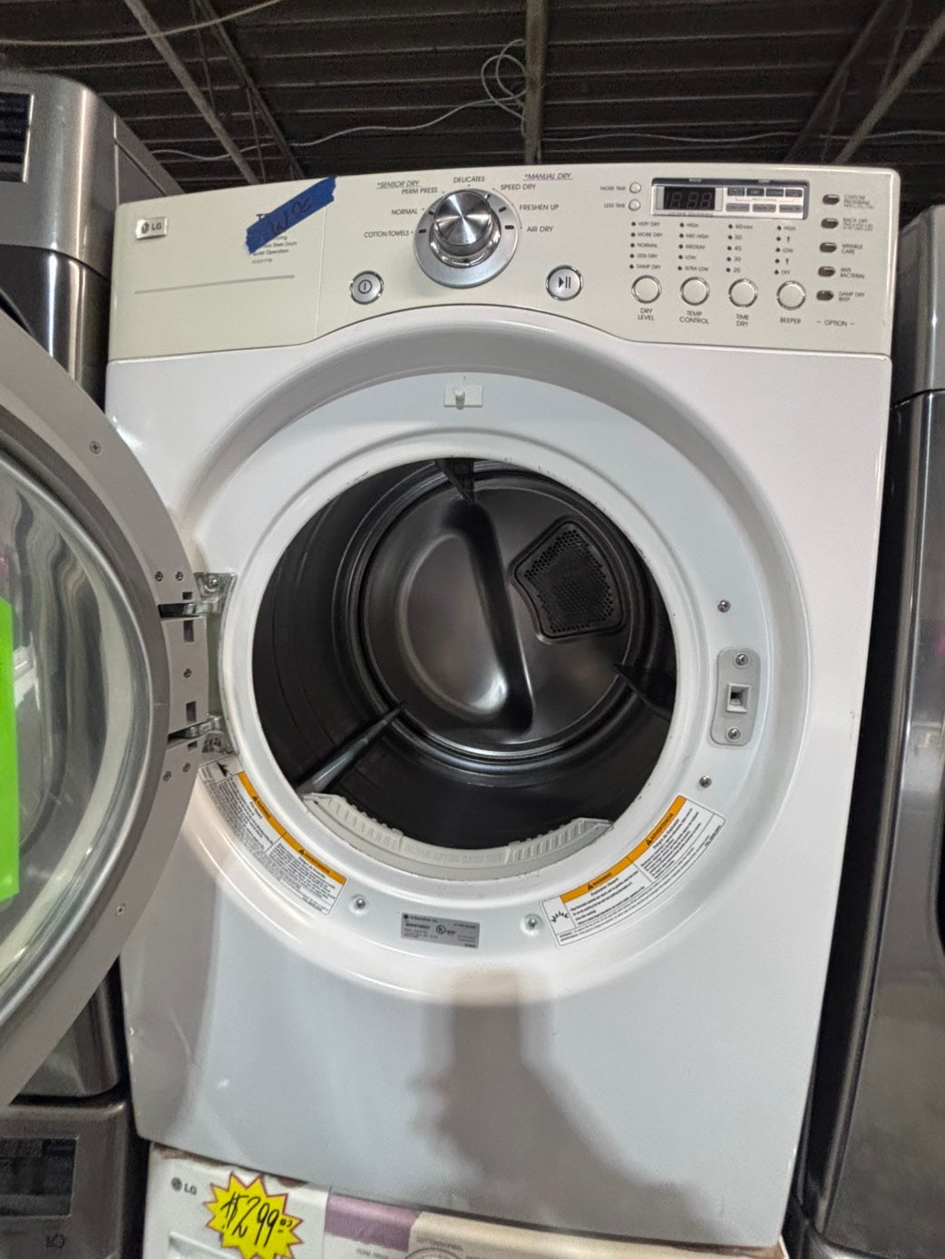 >* July 4th special 🇺🇸LG washer & dryer set electric 220v front load stackable or side by side - sensor dry in white  #WECL55SET