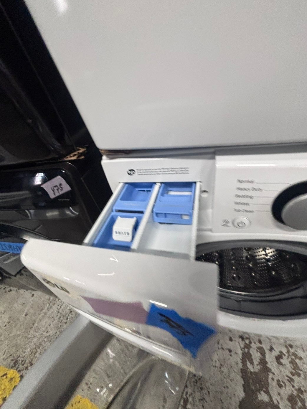 >*LG washer large capacity & dryer set electric 220v front load stackable or side by side - sensor dry in white #WLYT6BSET