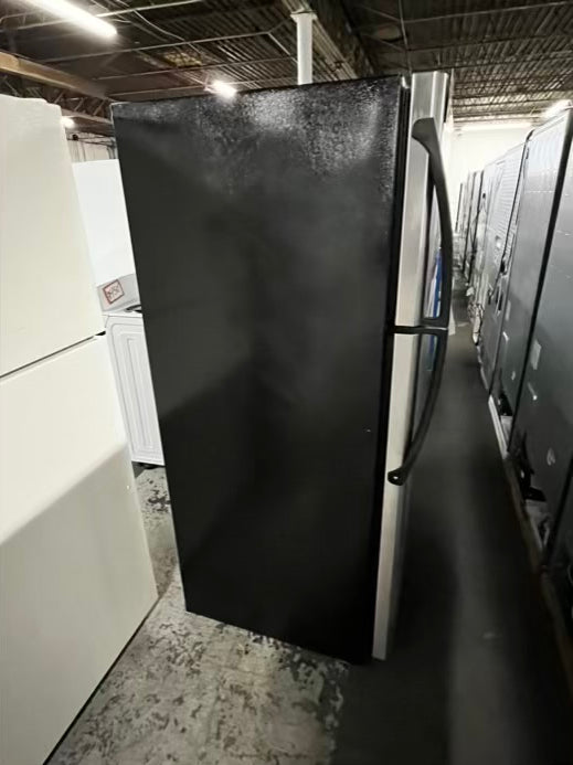 🎄 Holiday Sale 🎁 Frigidaire top freezer refrigerator stainless steel  used refurbished 30” #RF975334B