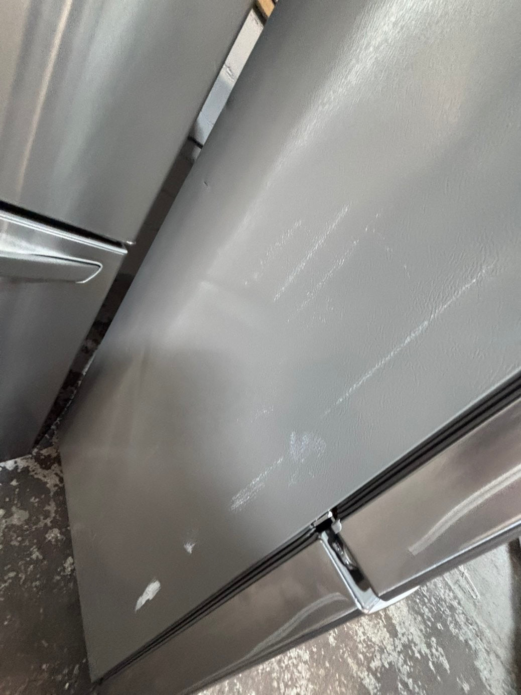 >>special price 💥LG  French door Refrigerator counter depth stainless steel w/ ice water dispenser great condition 36" used-refurbished #KVVF14B