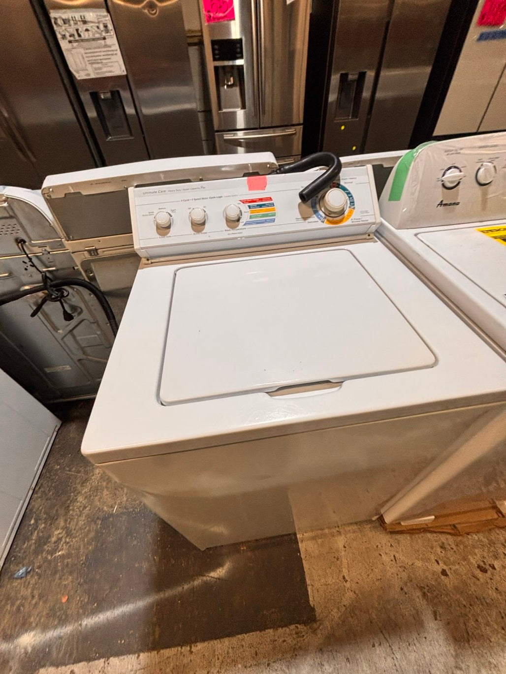 } sale🔥🔥whirlpool Top load washing machine w agitator 27" in good condition,working 💯 with warranty ! used-Refurbished #TW724TB
