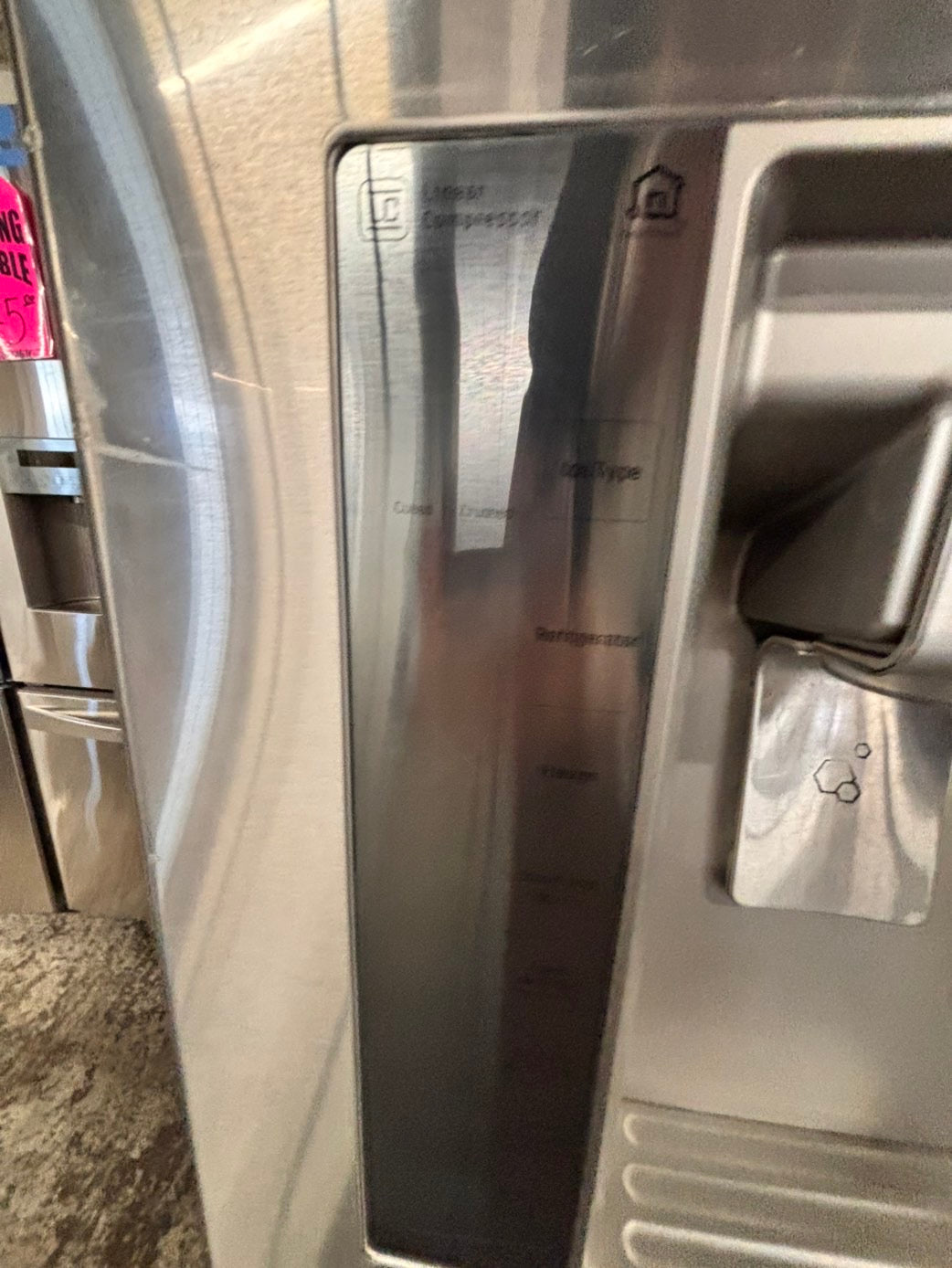>LG door-in door French Door Refrigerator Super-Capacity with ice maker & water dispenser ,with  used-refurbished #LG30PASB