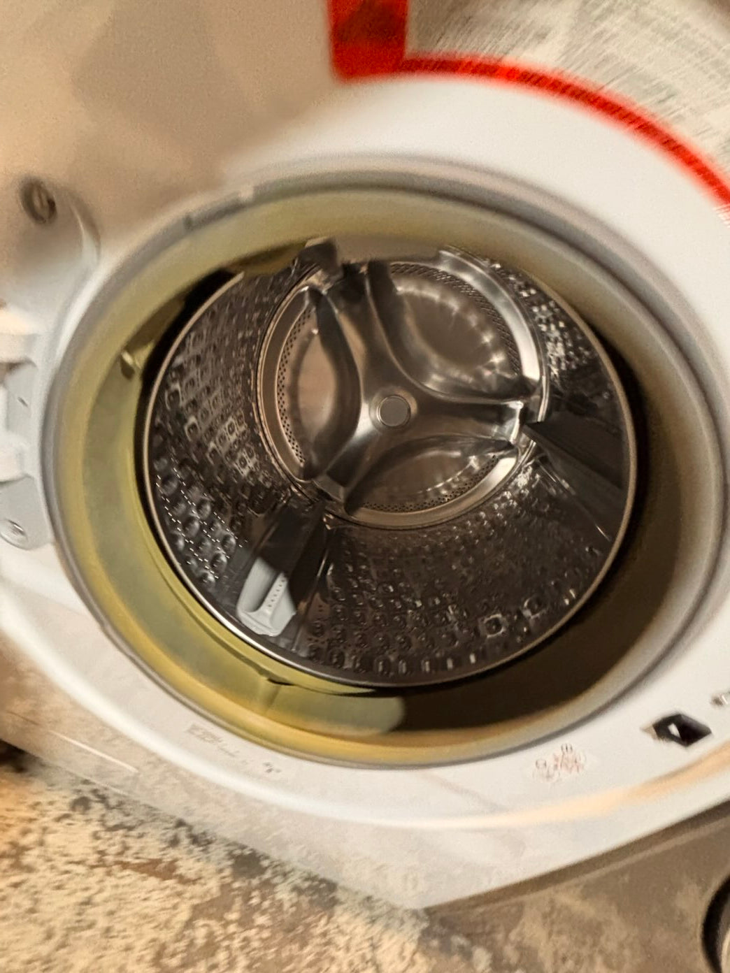 }} Samsung front load  washer large capacity& electric dryer steam set front load stackable or side by side white  27” in used-Refurbished working 💯 with warranty #SAX715ET
