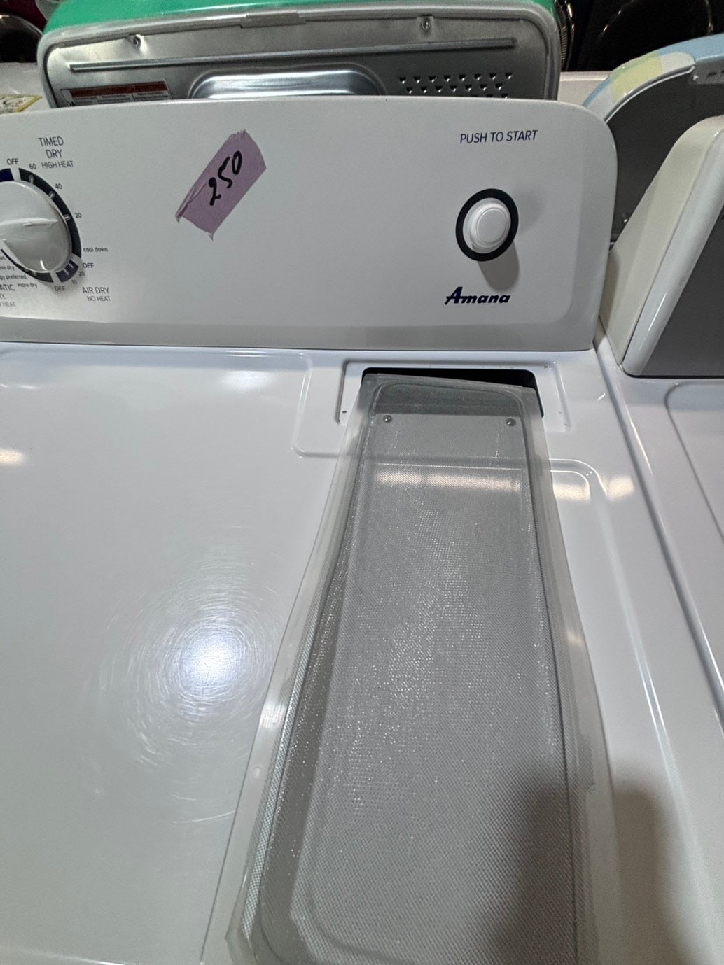 >*Amana 29” large capacity electric dryer 220v side by side used-refurbished #AMEK12B