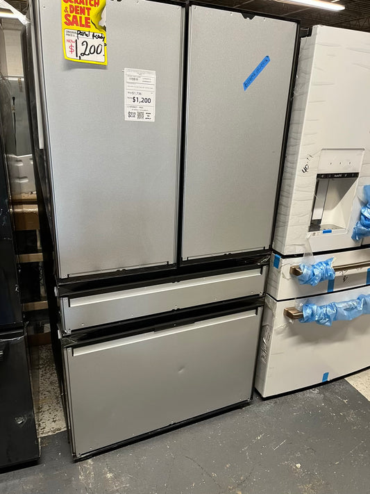 Open Box 📦 | Scratch & dent - Samsung 36 Inch panel ready Smart 4-Door French Door Refrigerator 29 cu. ft. Beverage Center, FlexZone™ Drawer, Dual Auto Ice Maker, Twin Cooling Plus, Wi-FI Enabled, ENERGY STAR® #RF841YB
