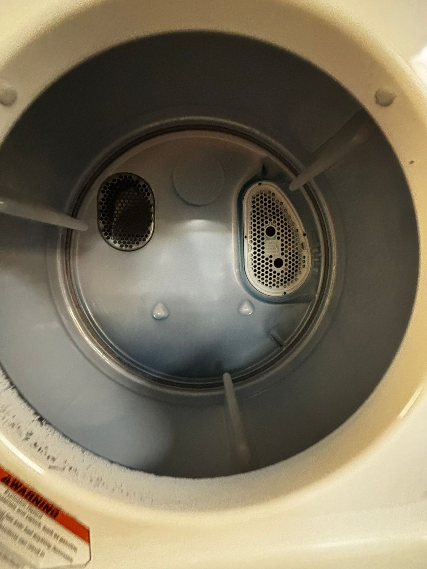 GE laundry center Electric 220v washer & dryer set in white 24" #LC426VL