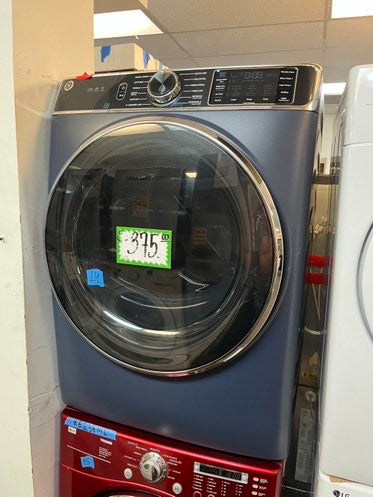 Ge - 7.8 Cu. Ft. Stackable Smart sensor dry power steam Electric Dryer with Steam and Sensor Dry - Graphite Steel 28" #RF2089L